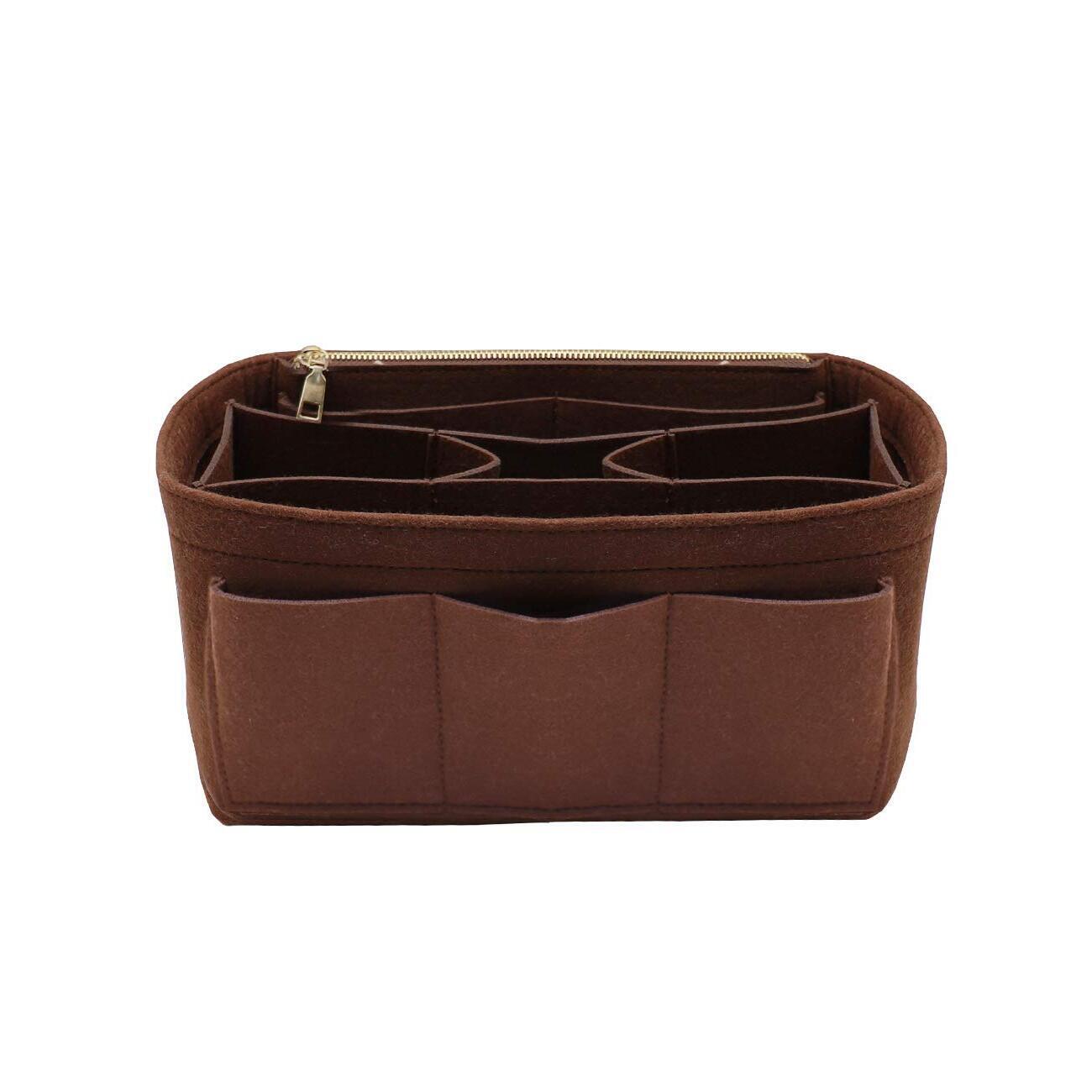 6832 Felt Handbag Organizer,Insert Purse Organizer 8001 Brown L